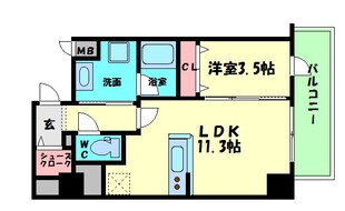 パンセ新町の物件間取画像